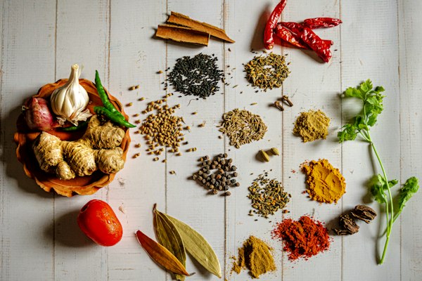 Spices closeup
